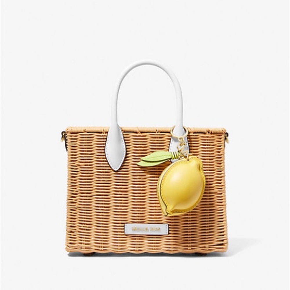 Michael Kors lemon coin pouch bag charm new